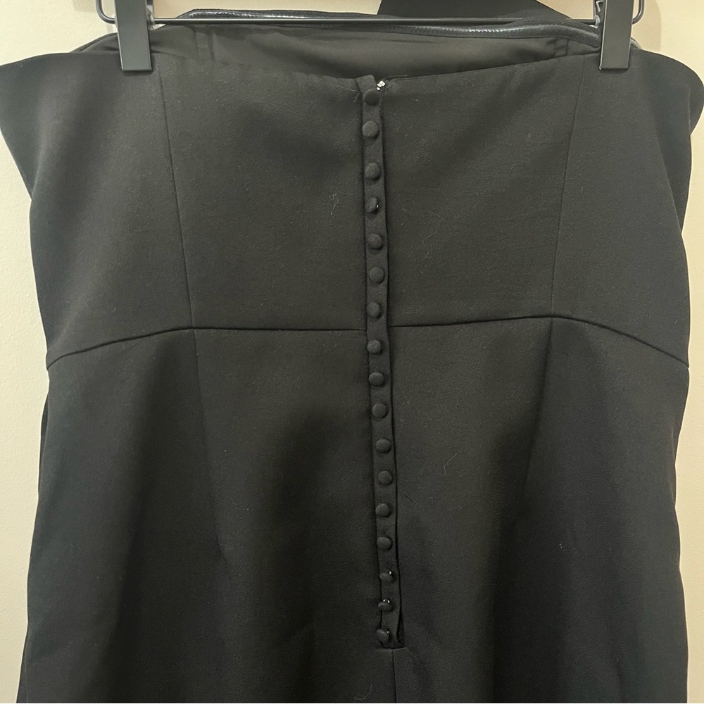 Elliat Reception Cascade Ruffle Strapless Cocktail Dress Whimsigoth Formal Large - Picture 11 of 16